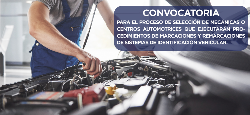 CONVOCATORIA MECÁNICAS O CENTROS AUTOMOTRICES