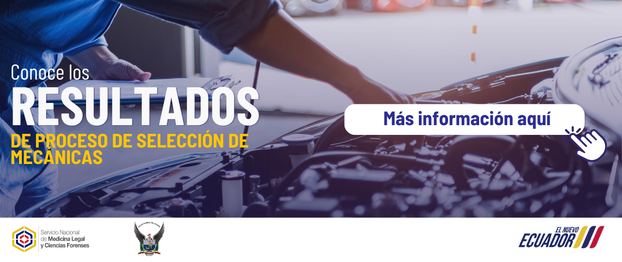 RESULTADOS DEL PROCESO DE SELECCIÓN DE MECÁNICAS